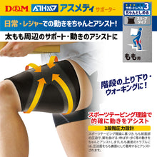 ATHMD アスメディ サポーター レベル3 ちゃんとしめる スリーブタイプ もも用 日本製 1枚入 #108342 イメージ3