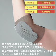 【PFUブルーキャッツ所属選手使用】バレーボール フレキシブルパッドひじ 肘サポーター 厚さ8mm 薄型パッド 1個入 日本製 #111809 イメージ3
