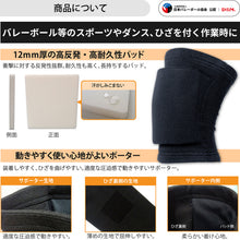 バレーボール ニーパッド 膝サポーター 厚さ12mm 薄型パッド 1個入 日本製 #857 イメージ3