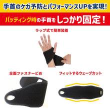 野球用サポーター 手首サポーター オープンタイプ 手首用 打撃用 左右兼用 1個入 日本製 高校野球対応 #BB-20 イメージ4