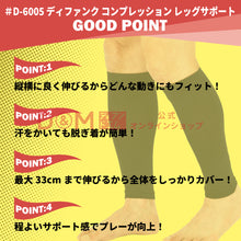 difunc ディファンク バレーボール用 コンプレッション レッグサポート レッグサポーター 両脚/1ペア入 日本製 #D-6005 イメージ3