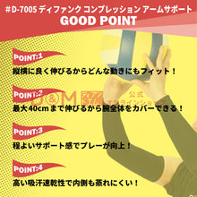difunc ディファンク バレーボール用 コンプレッション アームサポート アームカバー 両腕/1ペア入 日本製 #D-7005 イメージ2