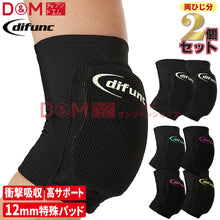 difunc ディファンク トリコットエルボーパッド 肘サポーター 12mm厚パッド 2個セット 日本製 #D-706 イメージ1