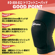【PFUブルーキャッツ所属選手使用】difunc ディファンク トリコットニーパッド 膝サポーター 10mm厚パッド 1個入 日本製 #D-808~812 イメージ2