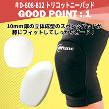 【PFUブルーキャッツ所属選手使用】difunc ディファンク トリコットニーパッド 膝サポーター 10mm厚パッド 1個入 日本製 #D-808~812 イメージ3