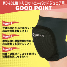 【2個セット】difunc ディファンク トリコットニーパッド 膝サポーター ジュニア用 23mm厚パッド 日本製 #D-809JR イメージ3