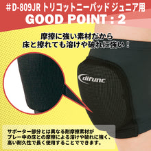 difunc ディファンク トリコットニーパッド 膝サポーター ジュニア用 23mm厚パッド 1個入 日本製 #D-809JR イメージ4
