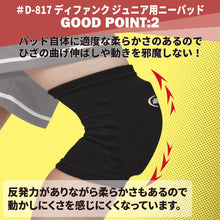 ジュニア用 ニーパッド 肘サポーター 10mm厚パッド 2個セット 日本製 D-817 イメージ4