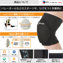 【2個セット】difunc ディファンク トリコットニーパッド 膝サポーター 13mm厚ワイドパッド 日本製 #D-819 イメージ3