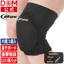 difunc ディファンク トリコットニーパッド 膝サポーター 13mm厚ワイドパッド 1個入 日本製 #D-819 イメージ1
