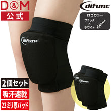 difunc ディファンク フレキシブルトリコットニーパッド バレーボール用 膝サポーター 2個セット 日本製 #D-861 イメージ1