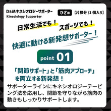 ATHMD アスメディ キネシオロジーサポーター ひざ用 左右兼用 1個入 #114602 #114619 日本製 イメージ3