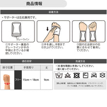 ATHMD アスメディ サポーター レベル2 ちょっとしめる スリーブタイプ 手首用 日本製 1枚入 #108724 イメージ5