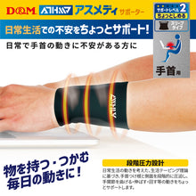 ATHMD アスメディ サポーター レベル2 ちょっとしめる スリーブタイプ 手首用 日本製 2枚入 #108724 イメージ3