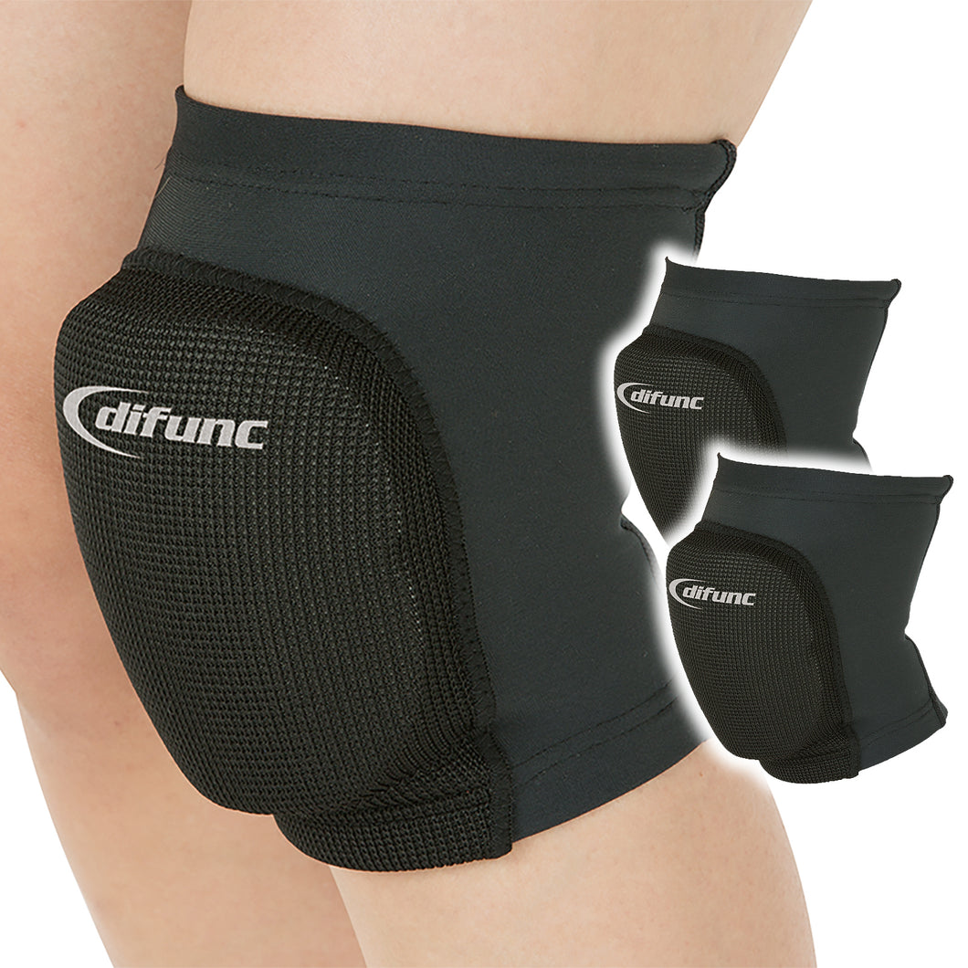 【2個セット】difunc ディファンク トリコットニーパッド 膝サポーター ジュニア用 23mm厚パッド 日本製 #D-809JR