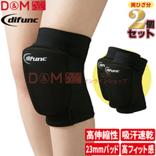 difunc ディファンク フレキシブルトリコットニーパッド バレーボール用 膝サポーター 2個セット 日本製 #D-861 イメージ1