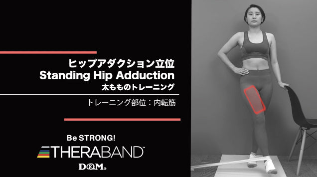 ヒップアダクション立位/内転筋/Standing Hip Adduction