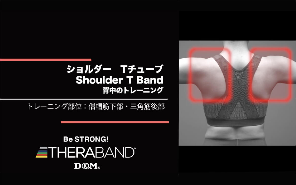 ショルダー Tチューブ/僧帽筋下部・三角筋後部/Shoulder T Band