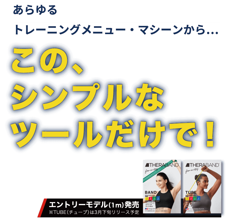 あらゆるトレーニングメニュー・マシーンから...このシンプルなツールだけで最も最適なホームトレーニングツール！いつでも、どこでも、プロアスリートトレーニングから気軽なストレッチまで