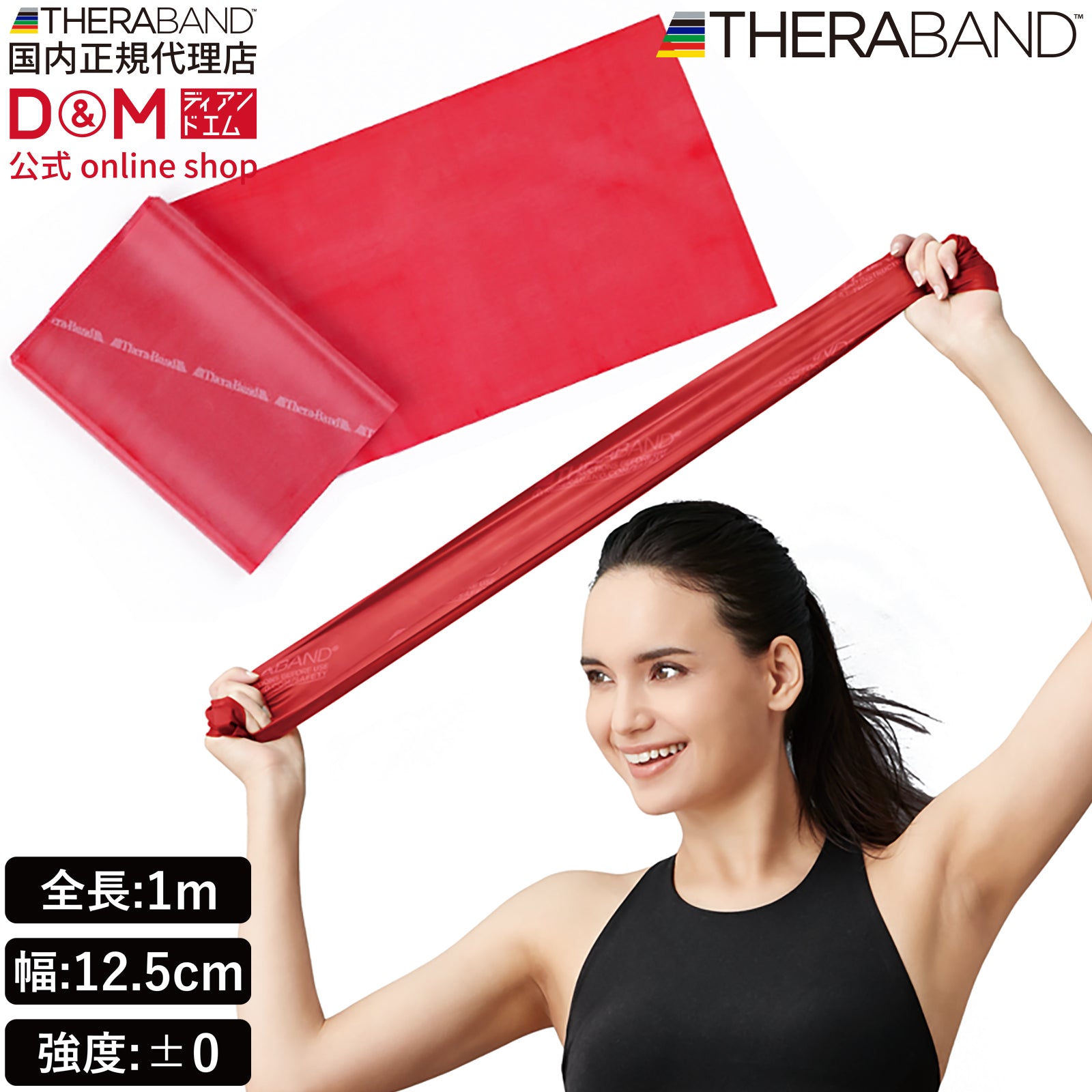 THERABAND セラバンド フォーエントリー 初心者向け 長さ1m 強度レベル