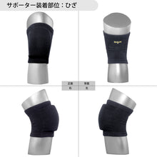 【PFUブルーキャッツ所属選手使用】バレーボール ニーパッド 膝サポーター 25mm厚パッド 1個入 日本製 #837 イメージ13